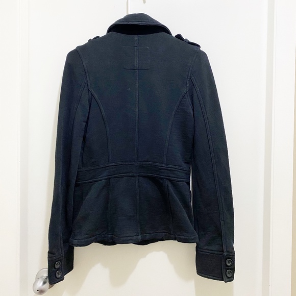 Beautifully Tailored EDC Convertible Blazer Jacket with Epaulettes Navy S - Picture 4 of 13